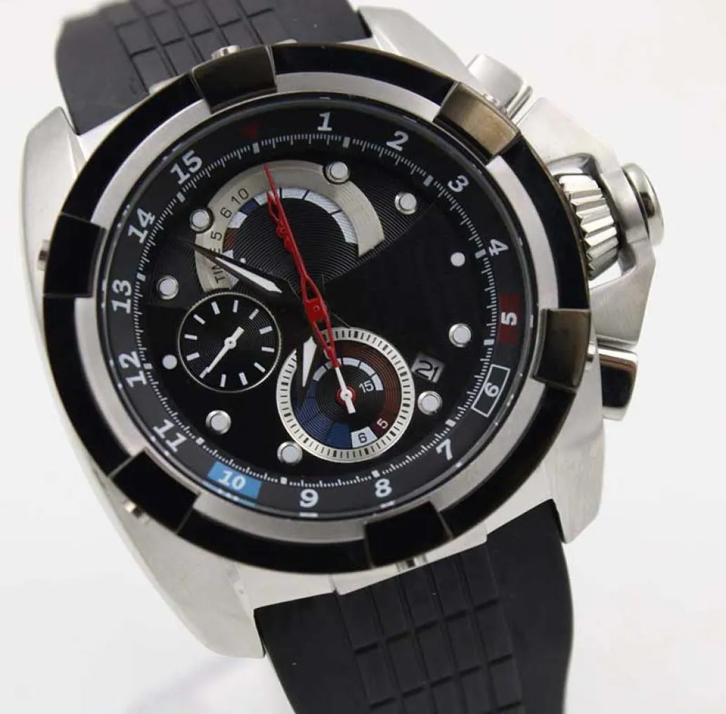 Whole Top mens quartz watches Yachting Timer Chronograph Sport Wrist Watch black dial mens watches Christmas gifts8830474