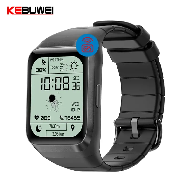 Zegarki Profesjonalne Outdoor GPS Smart Watch 1.7 "HD SD2 IP68 Waterproof Wodoodporne ciśnienie tętna Fitness Tracker Sports Smartwatch