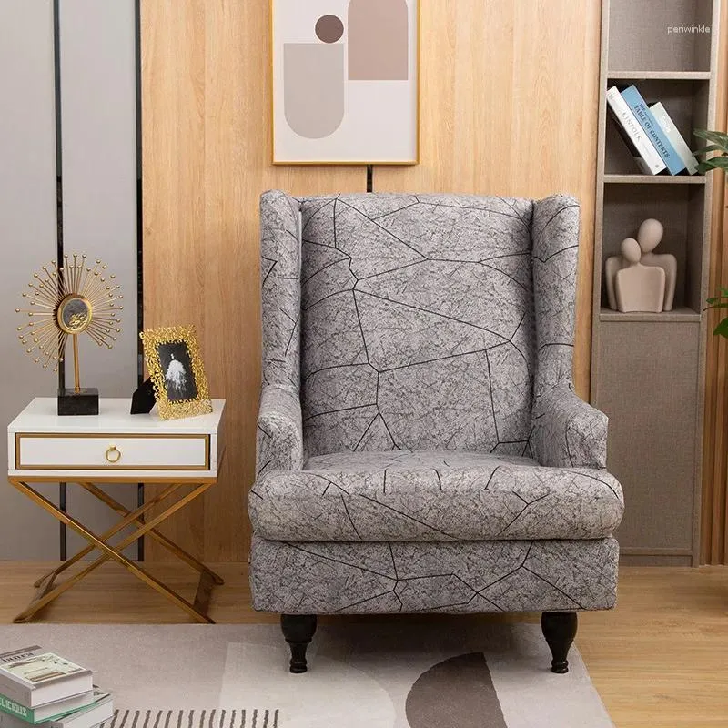 Pokrywa krzesła z tyłu Spandex Elmcair Cover Single Sofa Slipcovers King Ramię krzesła Protektor Wingback