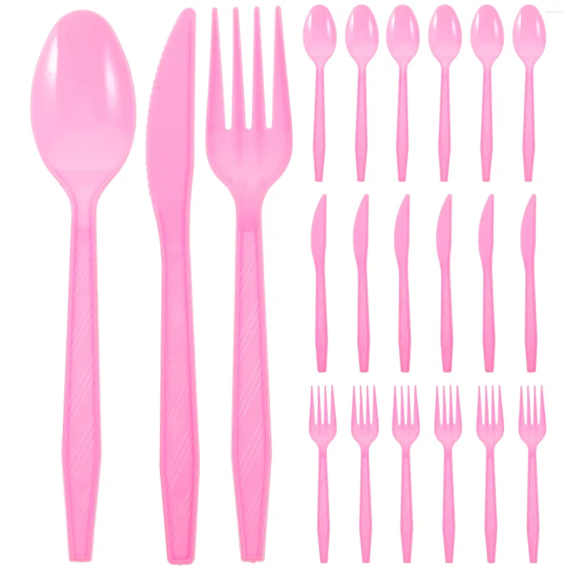 Disposable Dinnerware 12 Sets Spoons Utensils Party Cutlery Set Fork Spoon Cutter Single Time Server Accessories