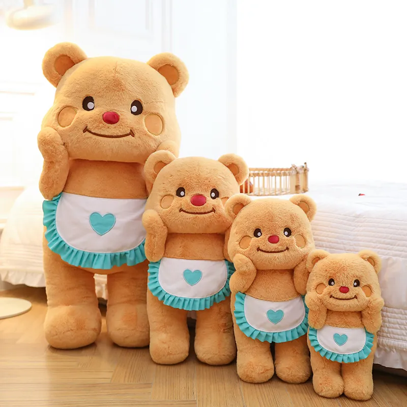 2024 NY HOT SESILL SUTER CARTHERIOWH TELLE BEAR PLUSH DOLL Soft Fill Soothing Plush Cillow For Girls Söta små gåvor Fabrik grossist i lager