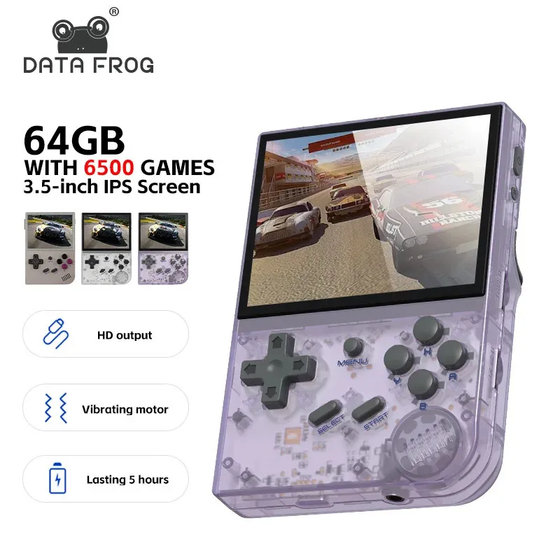 Anbernic 3,5 pouces RG35XX Retro Handheld Game Console Consols Cadeaux compatibles Système Linux IPS Écran POCKE POCKE VIDEO 240327