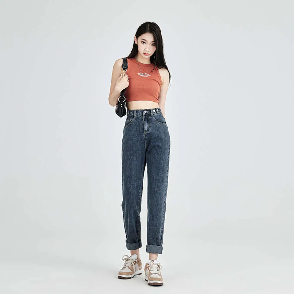 Harlan Jeans för Womens Spring och Autumn 2024 NY VERSATILE LOOW Slim and 9-Point Pants