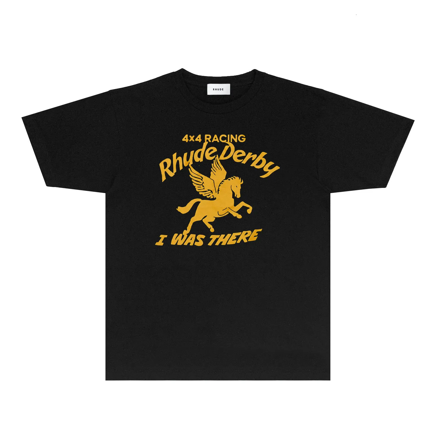 24春/夏新しいメンズルーズトップRH045二重翼ペガサスプリント短袖TシャツR90W84デザイナー婦人服