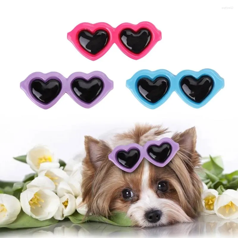 Abbigliamento per cani 3pcs carino pet cat peli archi per toelettatura doggy clips clip per cuccioli di occhiali da sole accessori Accessori