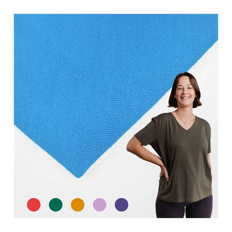 Save Big on Bulk 95 Rayon Spandex Fabric Plain Knit Fabric 95 Cotton  Spandex Blend Single Jersey Material For T Shirts And Apparel Best Deals  on
