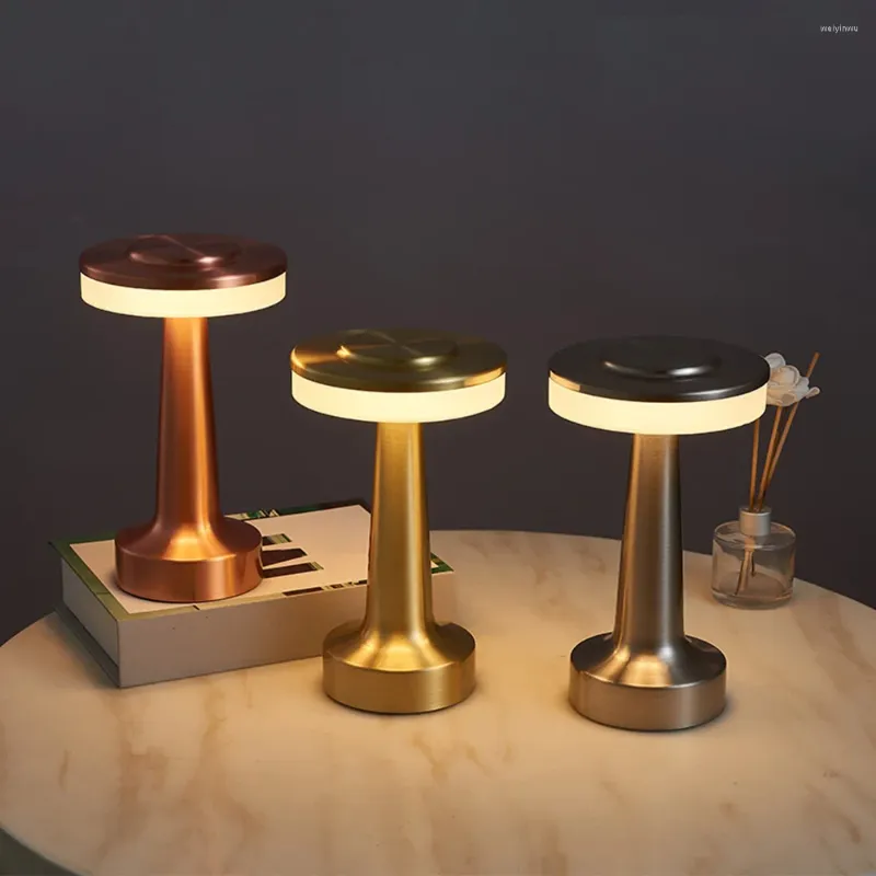 Table Lamps Retro LED Rechargeable USB Desk Lamp ... From Weiyinwu, $15 ...