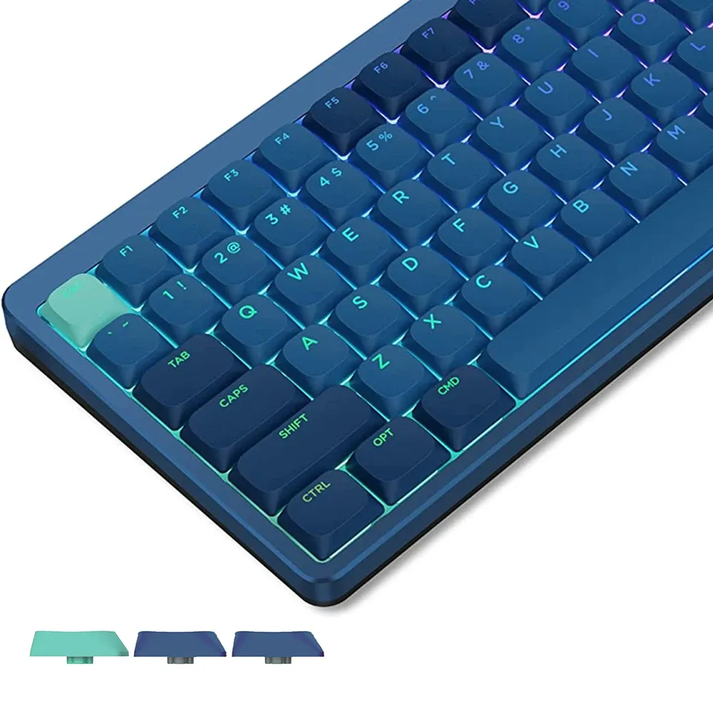 Accessoires 144/137 Taste Low Profile Blue PBT KeyCap Backlit -Tastatur für Cherry Gateron MX Game Mechanische Tastatur mit Arbeit US und Großbritannien Layout