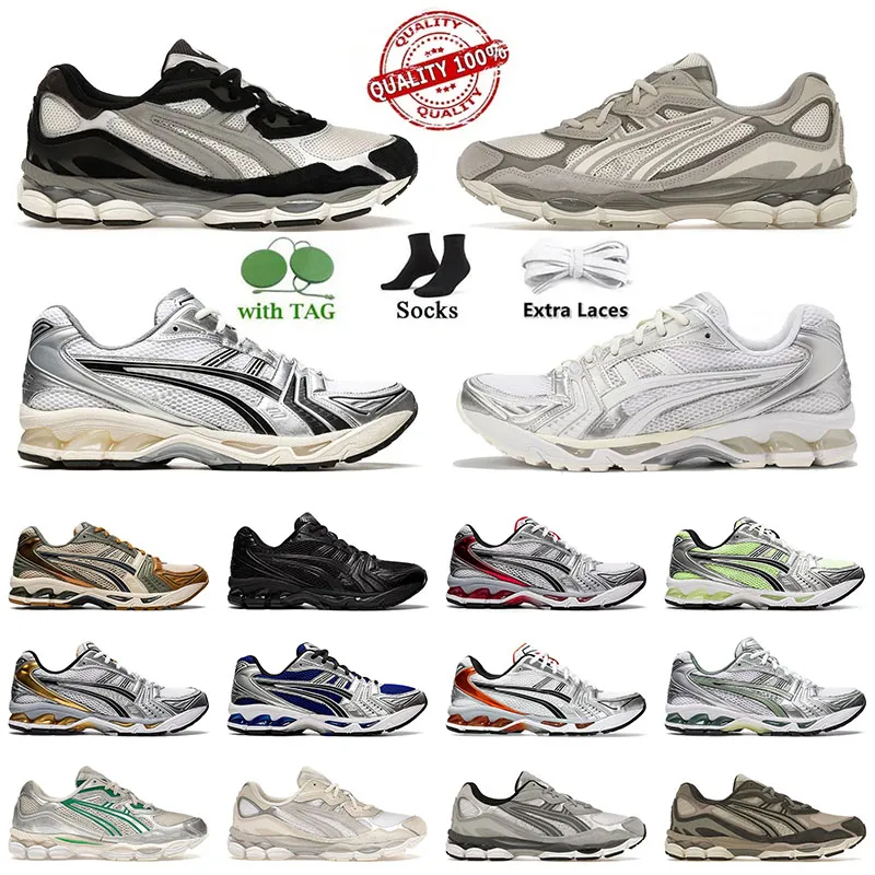 Gel di design gel kayano 14 scarpe da corsa bassa gel sportivo 1130 crema nera prugna metallica bianca bianca mezzanotte gel canyon gel nyc allenatori da uomo sneakers donne uomini uomini atletica scarpa