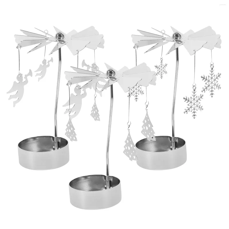 Kandelaars kandelaar Swivel houder Xmas Tree Decorations Tafel versiering