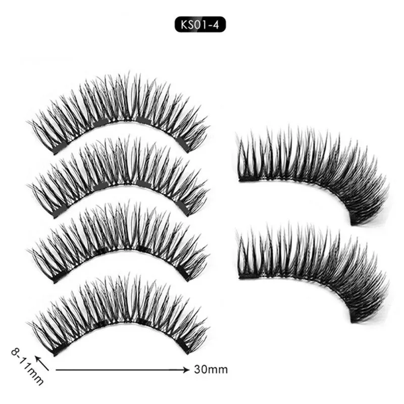 Coussons magnétiques 3D Fiches de vison 3D Coiffes Magasin Twashes Twash Ret Natural Faux Lashes Short Faux CILS1.Pour le jeu de cils magnétiques