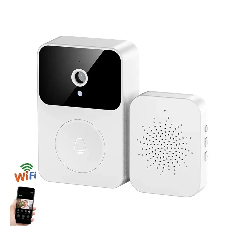 Doorbell Video Doorbell X9 Visual Intercom Night Vision Wireless Remote HD 480p Säkerhetsskydd Chime Bells Camera Smart Door Bell