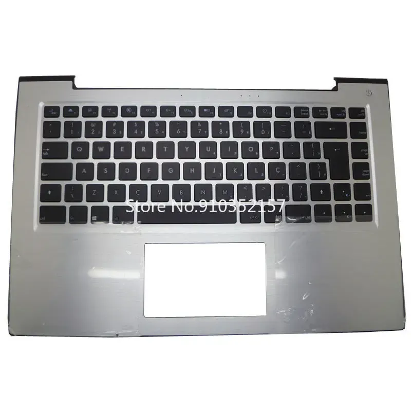 Laptop Palmrestkeyboard de quadros para CCE T345 T745 730534100104 DOKV6365A Brasil BR Sier com Touchpad