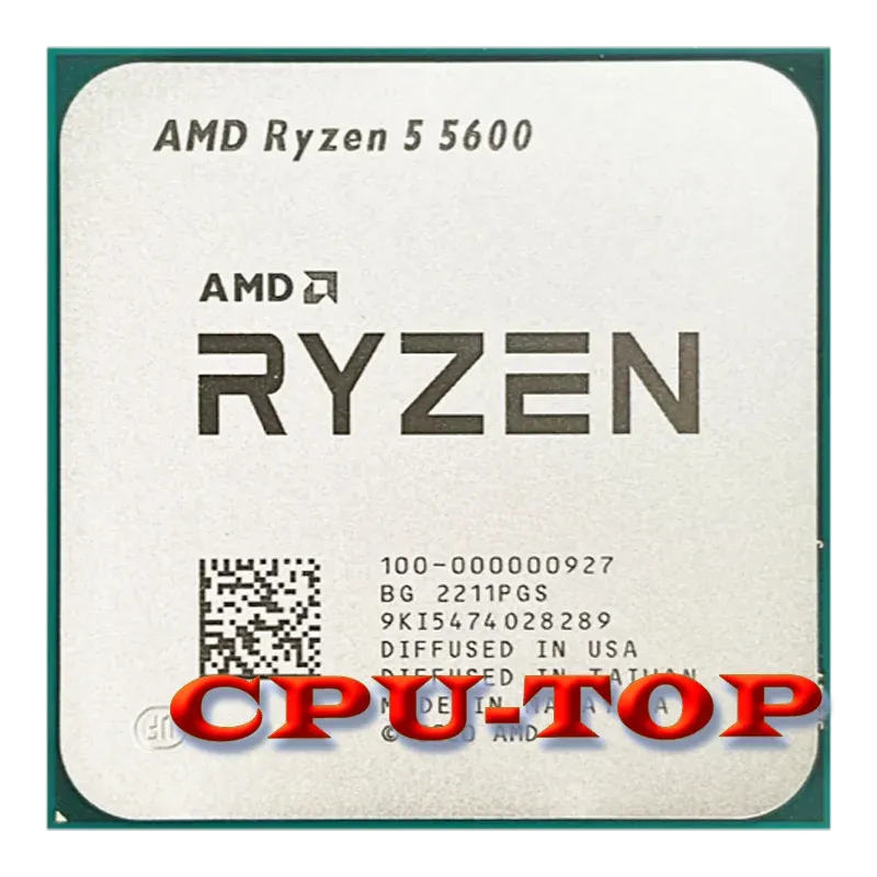 CPUs New Amd Ryzen 5 5600 R5 5600 3.5 Ghz 6core 12thread Cpu Processor 7nm L3=32m 100000000927 Socket Am4 No Fan