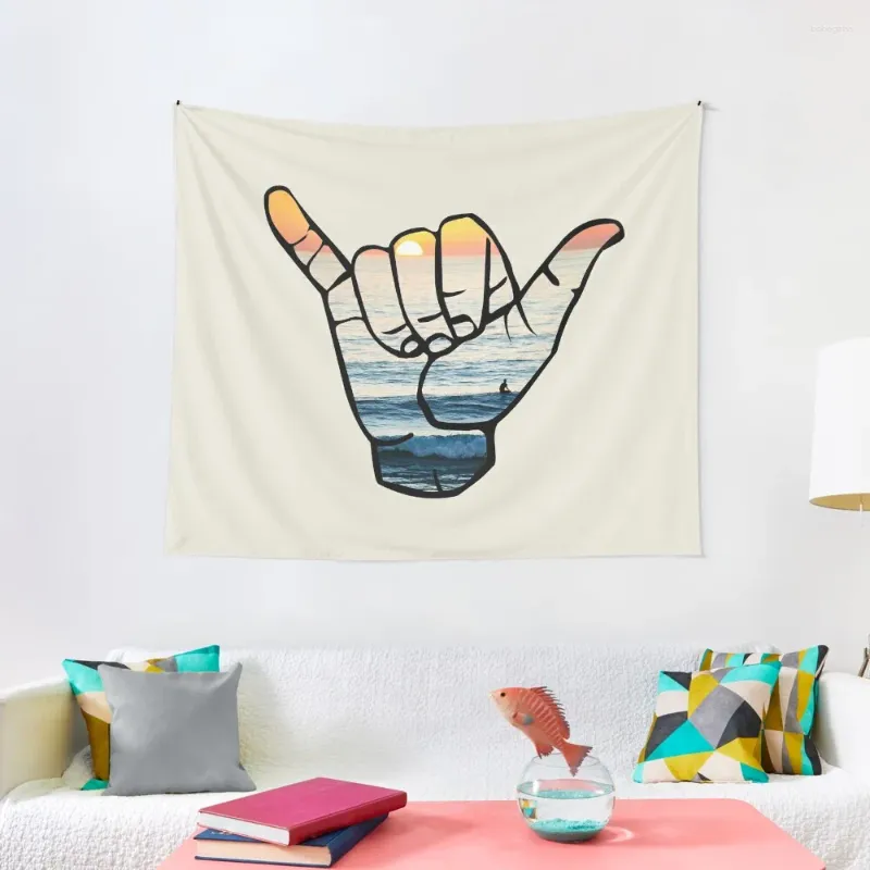 Tapestries Shaka Waves Tapestry Home Decoration Wall Hanging Coverings