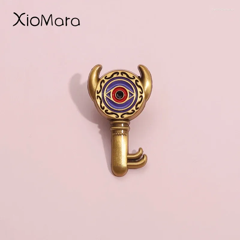 Brooches Cartoon Game Badge Brooch Retro Dungeon Key For Men Women'S Party Charm Accessories Adventure Jewelry Wholesale