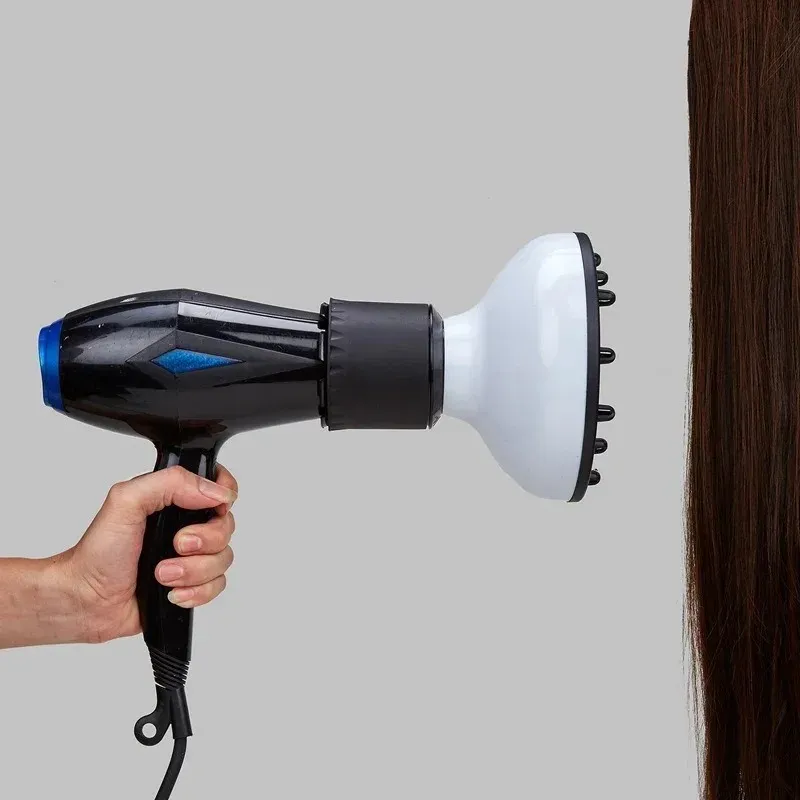 new 2024 Universal Dryer For Blowing Curly Hair Adjustable Air Volume Large Wind Hood Fxed Shape Dispersing Wind Drying HairAdjustable Air