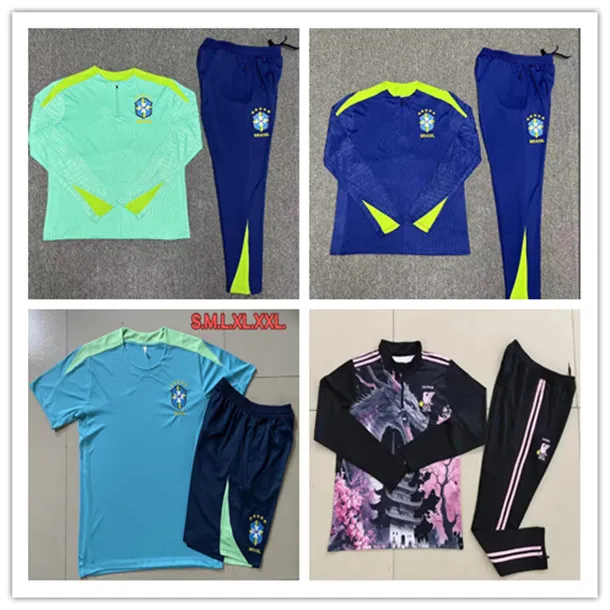 2024 Brasile Soccer Soccer Trackuit Football Set di 23 24 Portoghese da jogging da jogging da jogging nazionali da uomo e da bambino portoghese