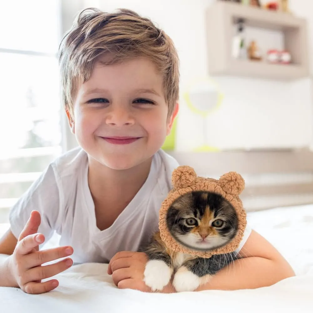 Chapeau Mignon Pour Animaux De Compagnie, Chapeau D'ours Chaud Pour Chiens - Bonnet Respirant Pour Petit Chat, Bonnet Pour Animaux De Compagnie, Chiots Et Chats Iaze