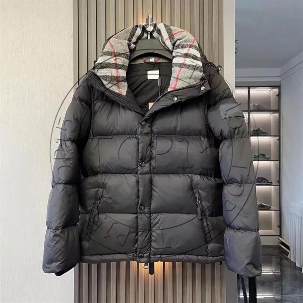 Womens Mens Warm Down Jacket With Detachable Sleeves And Letter