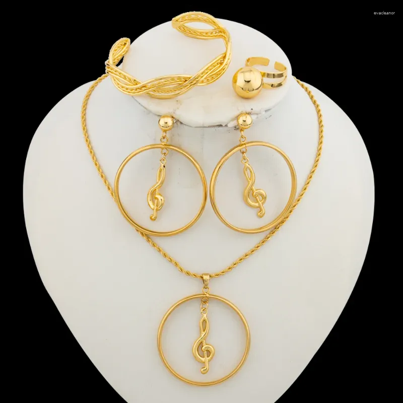 Brincos de colar Definir jóias simples para mulheres Projeto pendente e acessórios adoráveis para festas