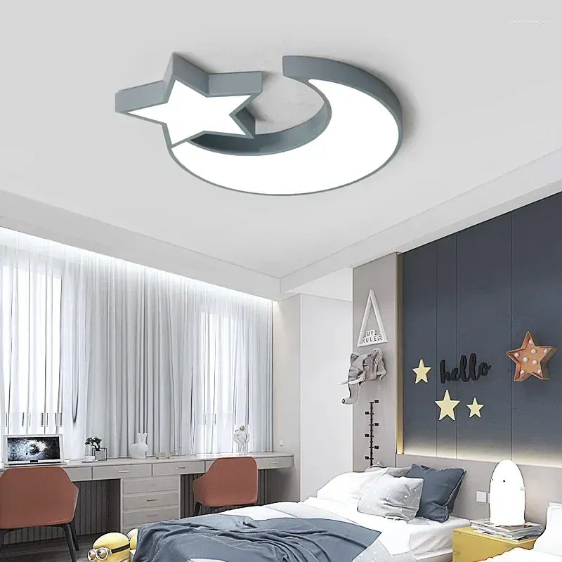 天井照明110V220V子供用部屋の寝室ライト漫画スタームーンプリンセスガールランプ