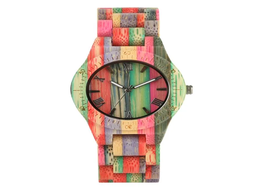 Femmes Quartz Bamboo Watches Wooden Watch for Women Lames039 Montre le bracelet naturel fait à la main analogique de luxe analogique Wristwatch 2012154058848