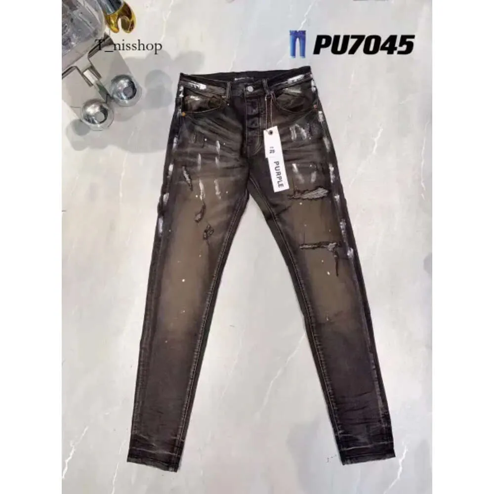 Fioletowe dżinsy dżinsowe spodnie męskie purpurowe dżinsy designer dżinsowe spodnie wysokiej jakości prosta design retro streetwear swobodne spodnie dresowe joggers pant 728