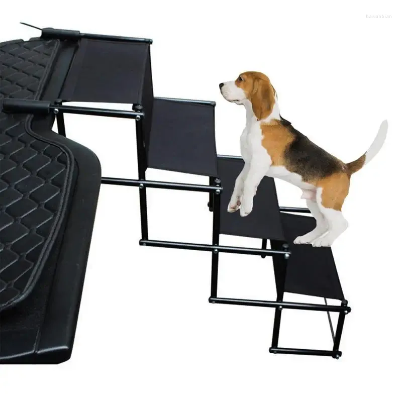 Hundkläder Petbil Steg Portable Collapsible Step Pall Ladder Ramp för bilar och SUV: er stora hundar trappor med halkfri utseende