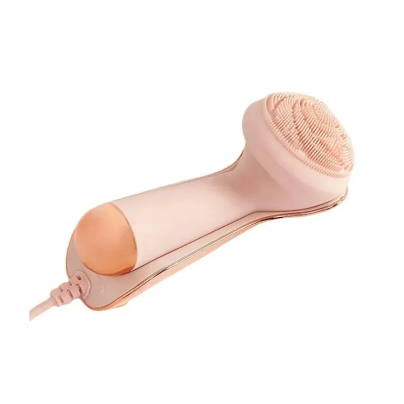 Uppladdningsbart vibratexfoliat Sonic Electric Facial Cleansing Brush Waterproof Face Silicone Massager Brush