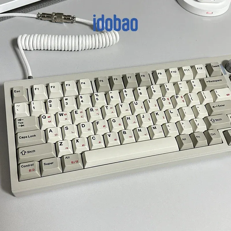 Tillbehör Idobao Cherry Profile KeyCaps 9009 V3 Retro KeyCap Vintage Greek Japanese Korean Russian Keycaps Mekaniskt anpassat DIY -tangentbord
