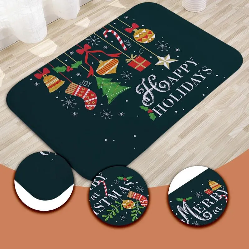 BADMATS Kerstmeer Tapijt Anti-slip Tapijt Rug Kerstmis Badkamer Anti-Skidding Mat Cartoon Waterdichte ingang Tapijten Woonkamer AD-4