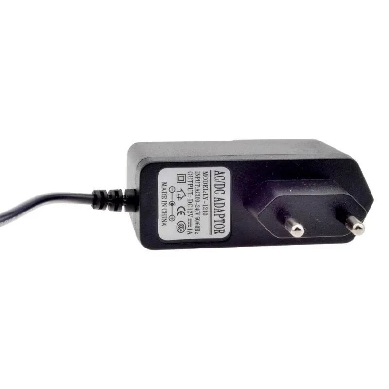 Escam Eu Au UK US Plug Type 12V 1A 5.5mm × 2.1 مم مزود الطاقة AC 100-240V إلى محول العاصمة للكاميرا / IP