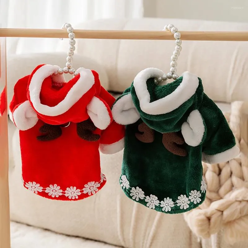 Vêtements pour chiens vêtements de Noël sweat-shirt sweat-sweat épaissis en peluche à sweat en peluche