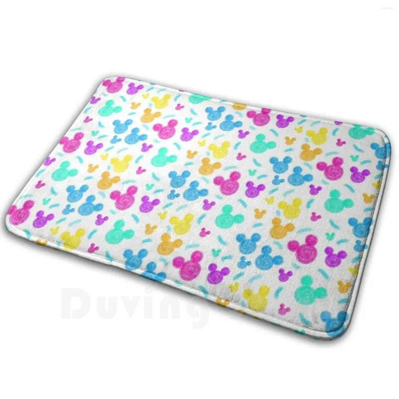 Carpets Colorful Confetti Dots Soft Not Slip Mat tapis 881 Coussin de tapis fleurs de printemps Royaume Gércles amusants Fées Fées