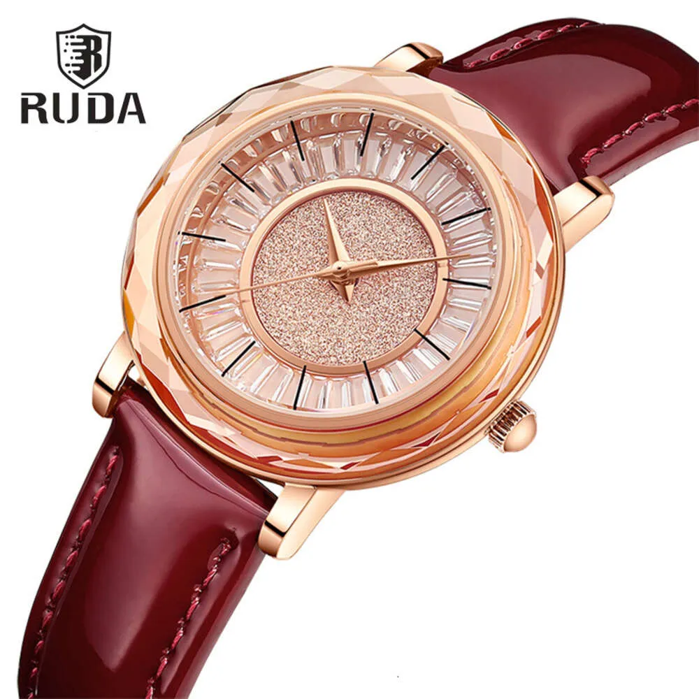 Ruda Full Sky Star Crystal Diamond Live Streaming Simple Fashion Business Women's Watch