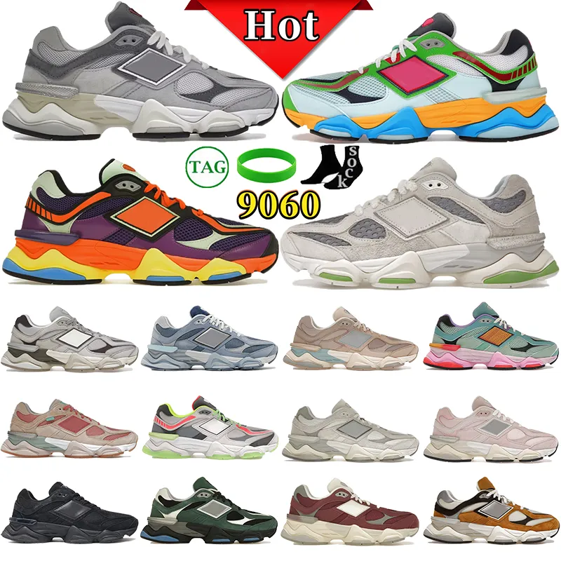 Nuove scarpe di design casual 9060 uomini donne sneaker sale marino triplo nero piovoso nuvola grigio abbigliamento beige green forchers maschi da donna 9060r scarpa da corsa sportiva sportiva