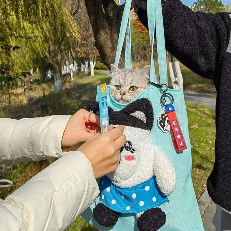 Cat Carriers Pet Handbag Outing Liten Dog Ryggsäck Dragkamera Kamera Travel Bag handgjorda andningsbara kattungarvalp D5C5