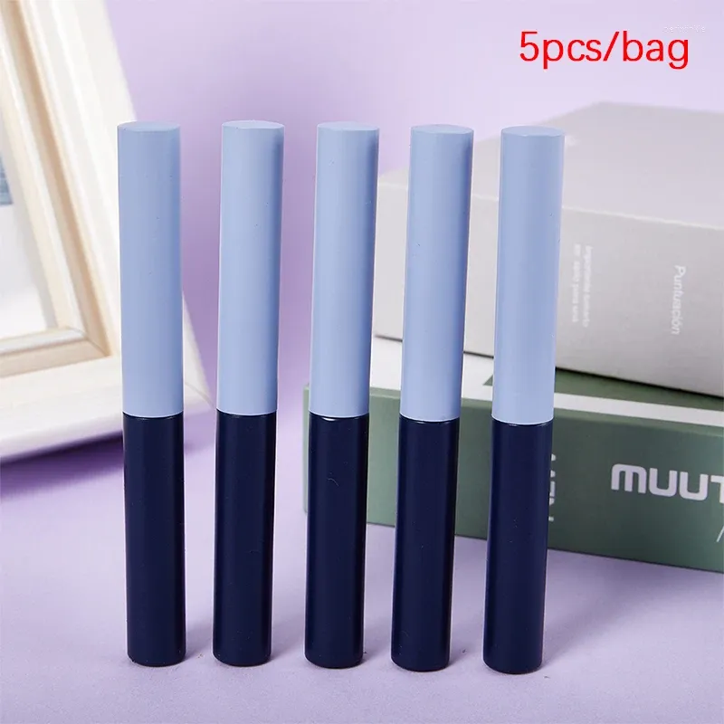 Bouteilles de rangement 5pcs 5 ml de tubes de mascara vide Packaging Emballage Cosmetic échantillon Conteneur en plastique rechargeable Bouteille en plastique avec bâton de brosse à cils