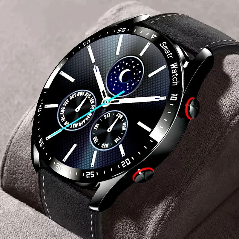 Смотрите 2022 Новый ECG+PPG AMOLED Screen Smart Watch Bluetooth Call Man Watch Sports Водонепроницаемые роскошные часы для Xiaomi Android iOS