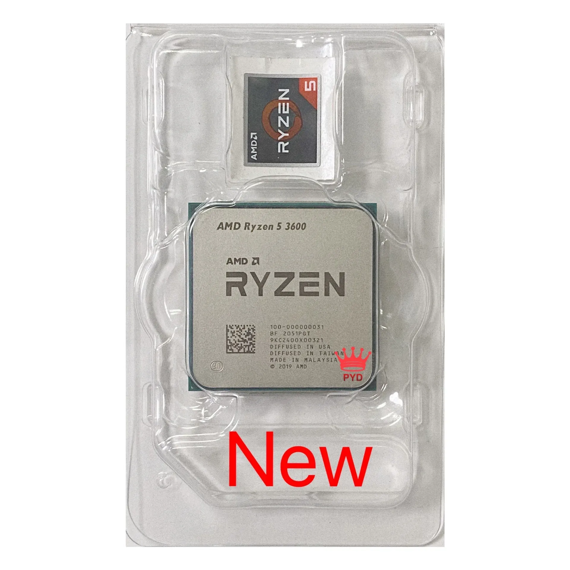 CPUS AMD RYZEN 5 3600 NEW R5 3600 3,6 ГГц шестикорный процессор TWEETHREAD CPU 7NM 65W L3 = 32M 100000000031 SOCKET AM4 NEW NO FAN