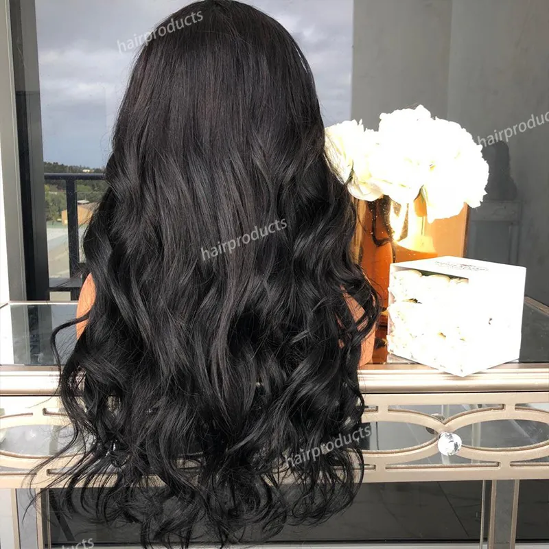 Natural looking black wigs hotsell