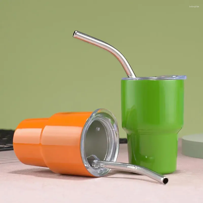 Versatile 60ml Stainless Steel Tumbler With Detachable Straw And Water