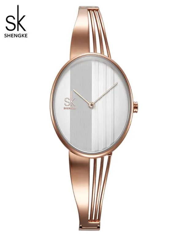 Shengke Fashion Goldplated Women Watch The Charm Ladies Bristech Braslet Bracelet Quartz Watch Women Montre Femme Relogio Feminino8947018