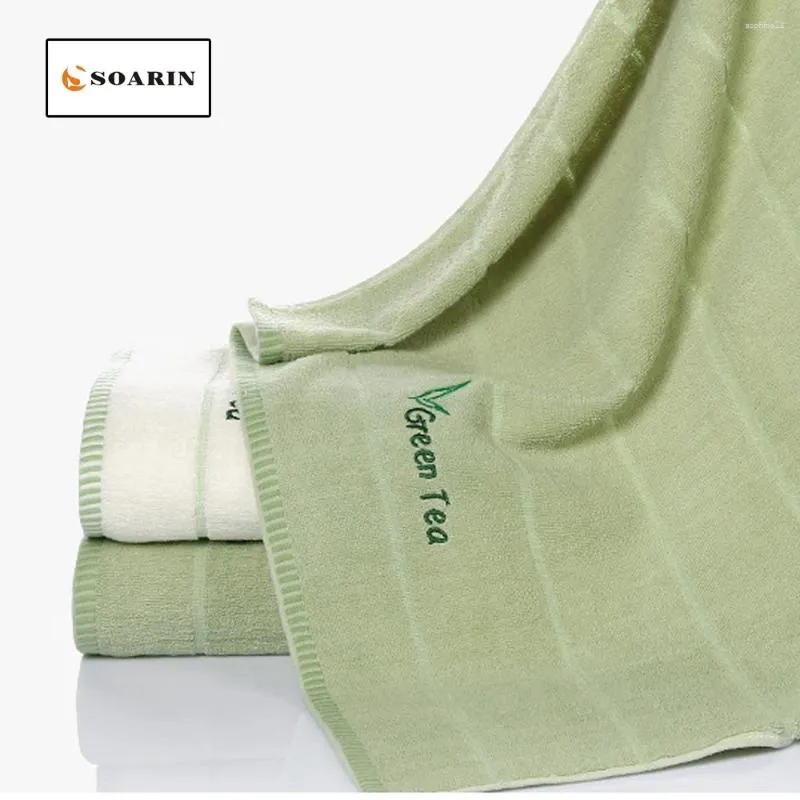 منشفة مناشف حمام Soarin للبالغين Stripe Stripe Toalha de Banho Absorvente Cotton عالية الجودة Telo Mare Handdoek