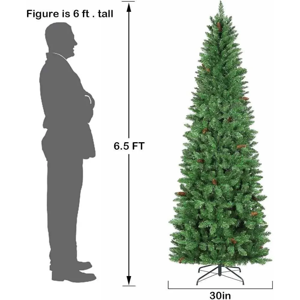 Árbol de Navidad Artificial 7.5ft Naomi Home, 350 Luces, Slim – Usalo Ya, image size:1000x1000