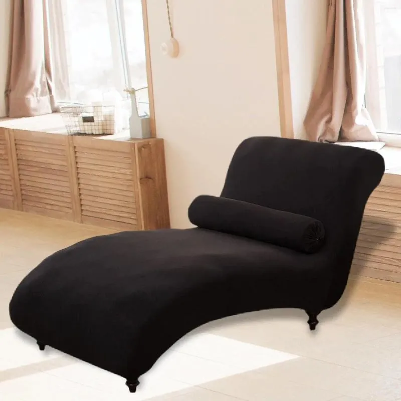 Stoelhoezen lounge chaise indoor cover voor woonkamer slaapkamer donkergrijs