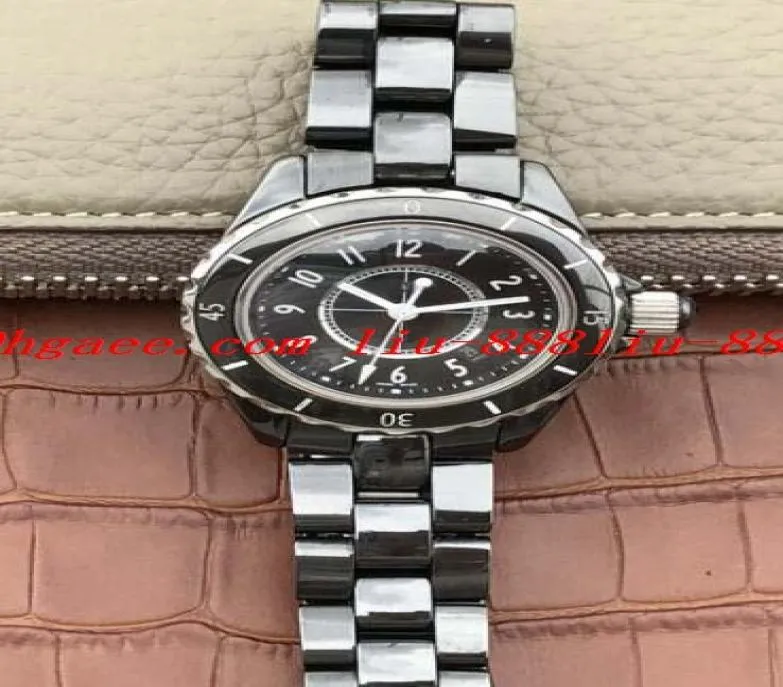 Luxe horloge 2 -stijl heren unisex H0685 Bekijk zwart keramisch 38 mm uitstekende staat automatische mode Men039S horloges polswatc4037347