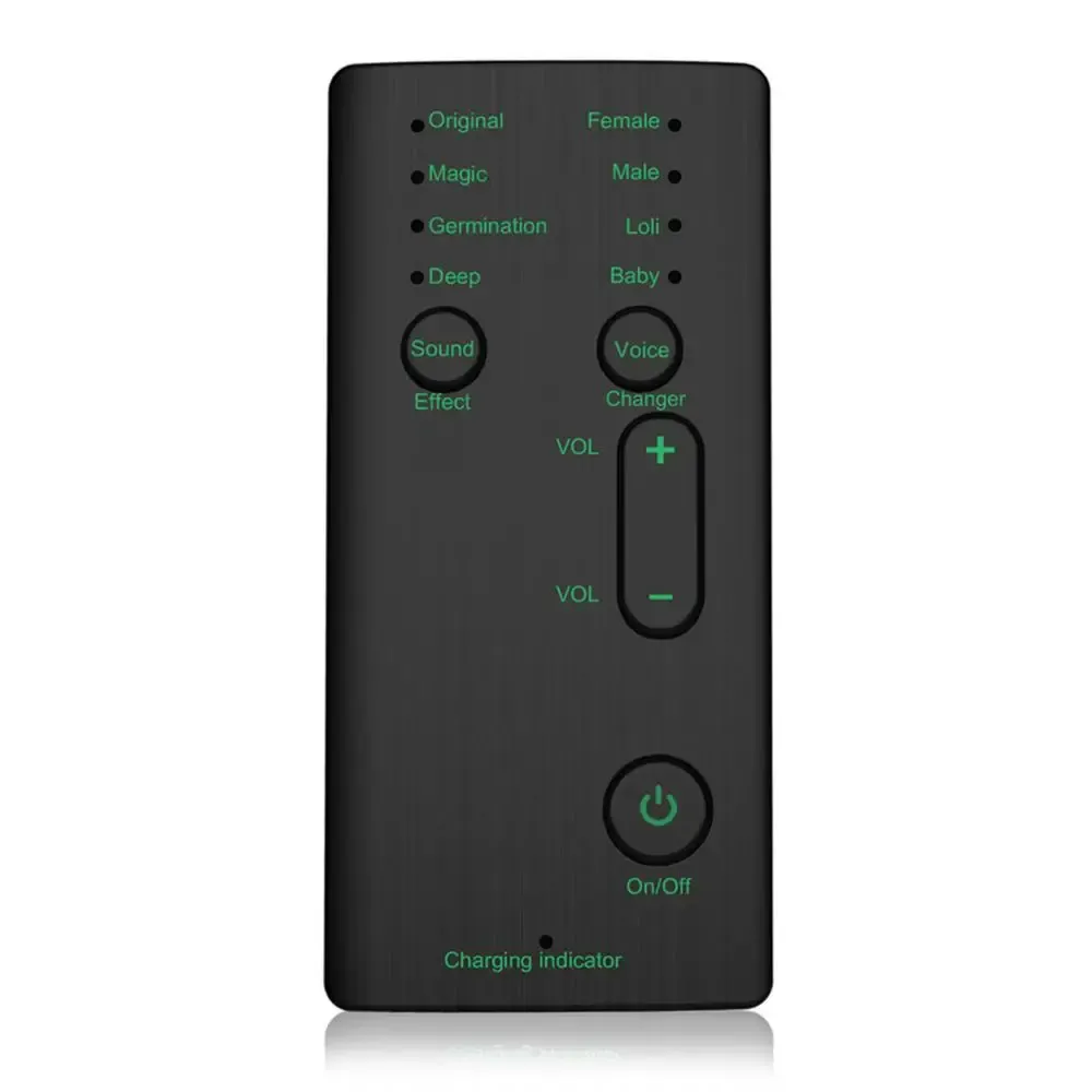 マイクボイスチェンジャーマイクミニポータブル8音声変更変調器調整可能な音声機能電話コンピューターサウンドカードマイク