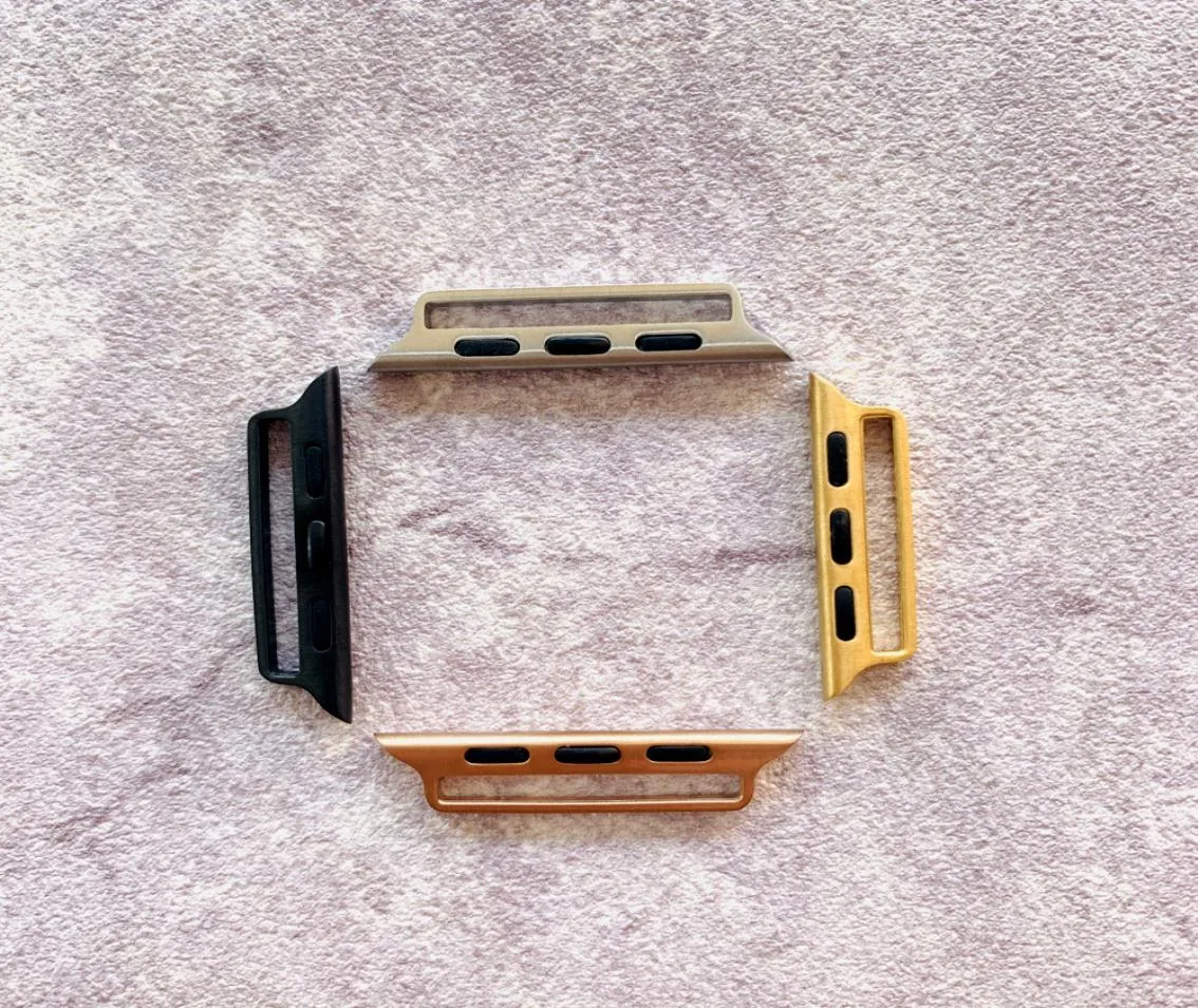 10 pezzi di sigillatura etsy Adattatore fatto a mano fai -da -te per Apple Watch Band 38mm 42mm per connettore iwatch 40mm 44mm Series 1 2 3 4 5 Accessori8734170